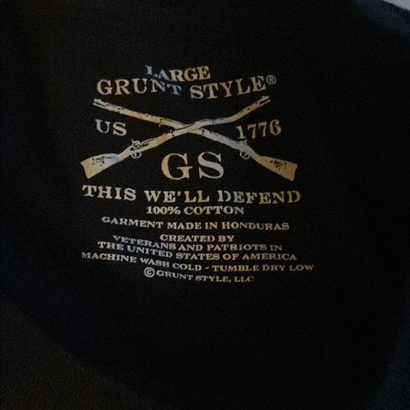 Grunt Style mens large Black Graphic T-Shirt - Picture 2 of 3